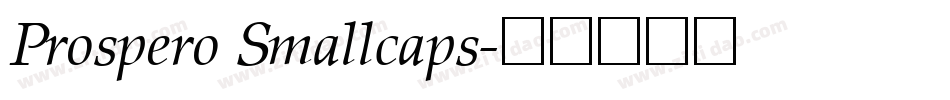 Prospero Smallcaps字体转换